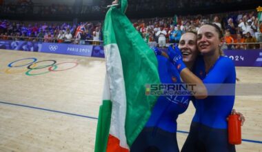MONDIALI PISTA. GUAZZINI - CONSONNI BRONZO NELLA MADISON, ORO ALLA GRAN BRETAGNA. CADONO LE OLANDESI