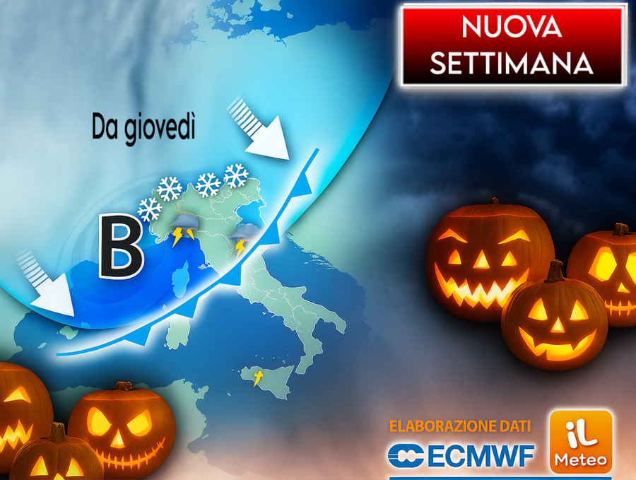 Settimana di Halloween e Ognissanti, forte Maltempo da giovedì 30, gli aggiornamenti