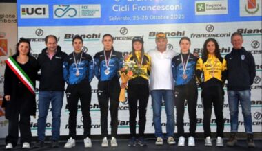 ALE COLNAGO TEAM. A SALVIROLA SALGONO SUL PODIO AZZETTI, BERTOLINI, BIANCHI, GARIBOLDI E LUNGHI