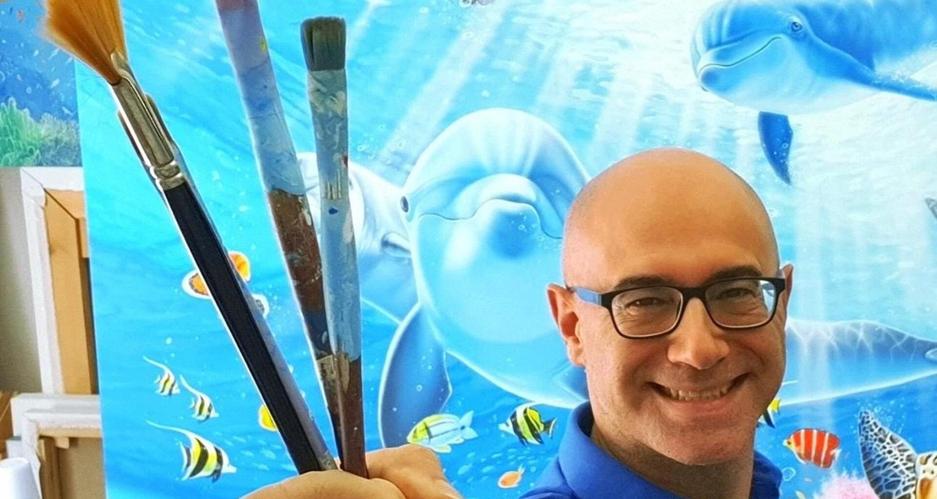 Dalle copertine al parco giochi di Atlanta. La storia Silvio dei suoi murales acquatici