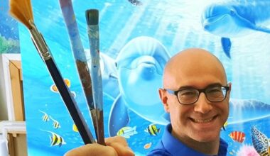 Dalle copertine al parco giochi di Atlanta. La storia Silvio dei suoi murales acquatici