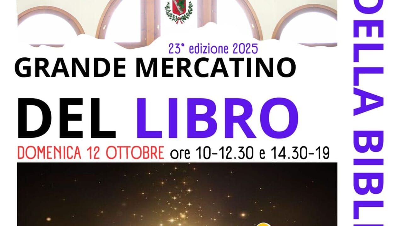 Biblioteca in festa ad Abano Terme con il grande mercatino del libro il 12 ottobre 2025
