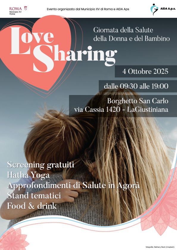 MUNICIPIO XV: “SABATO 4 OTTOBRE A BORGHETTO SAN CARLO GIORNATA DELLA SALUTE DONNA E BAMBINO”