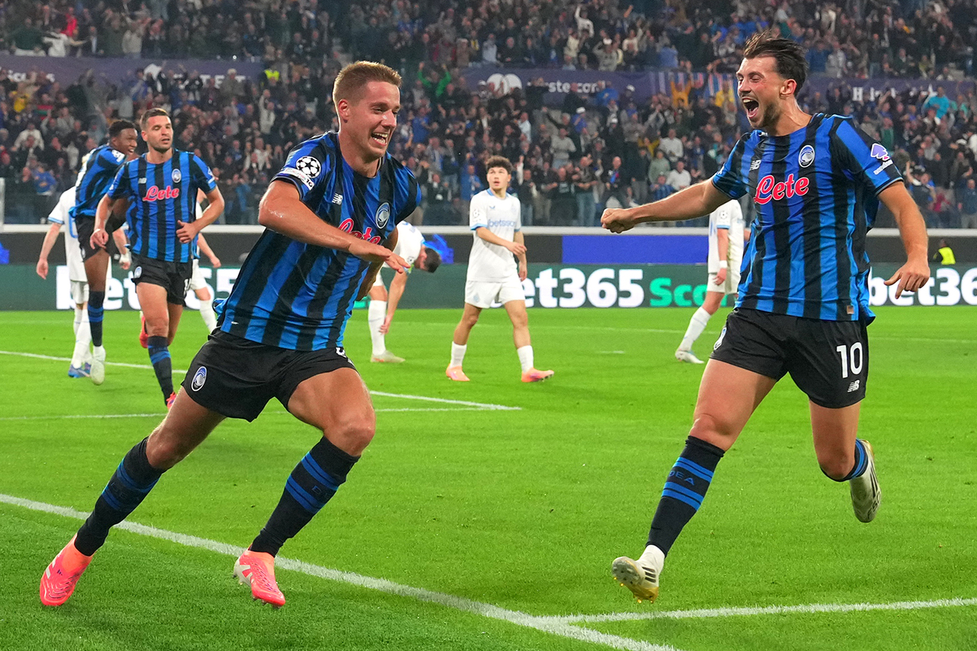 Champions League 2025, l'Atalanta soffre ma batte il Club Brugge in rimonta