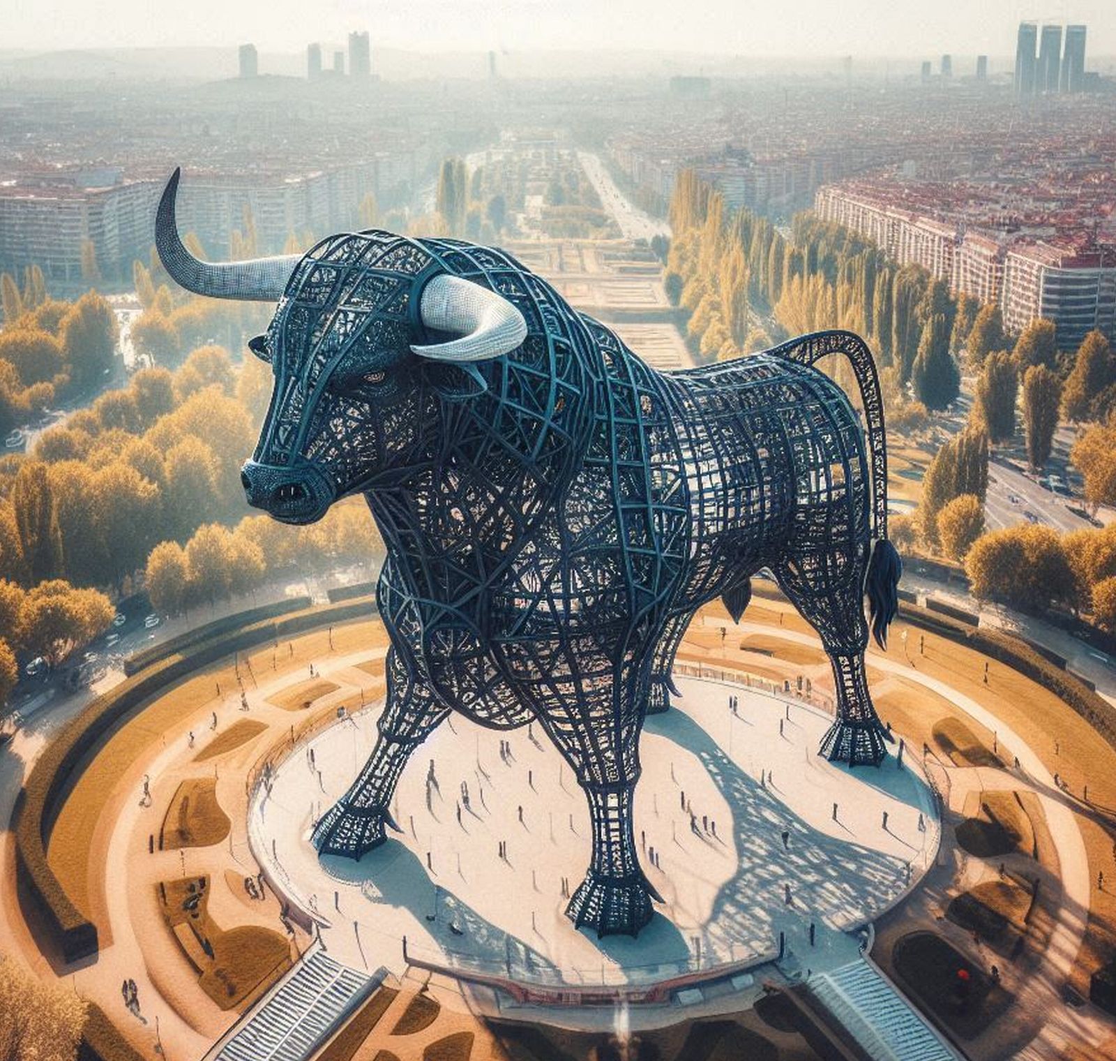 progetti architettonici il toro di metallo che vuole costruire lAccademia Spagnola della Tauromachia