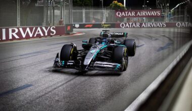 George Russell in pole position nel GP di Singapore