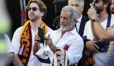 Star all'Olimpico, Mel Gibson tifoso eccellente per Roma-Verona - Notizie