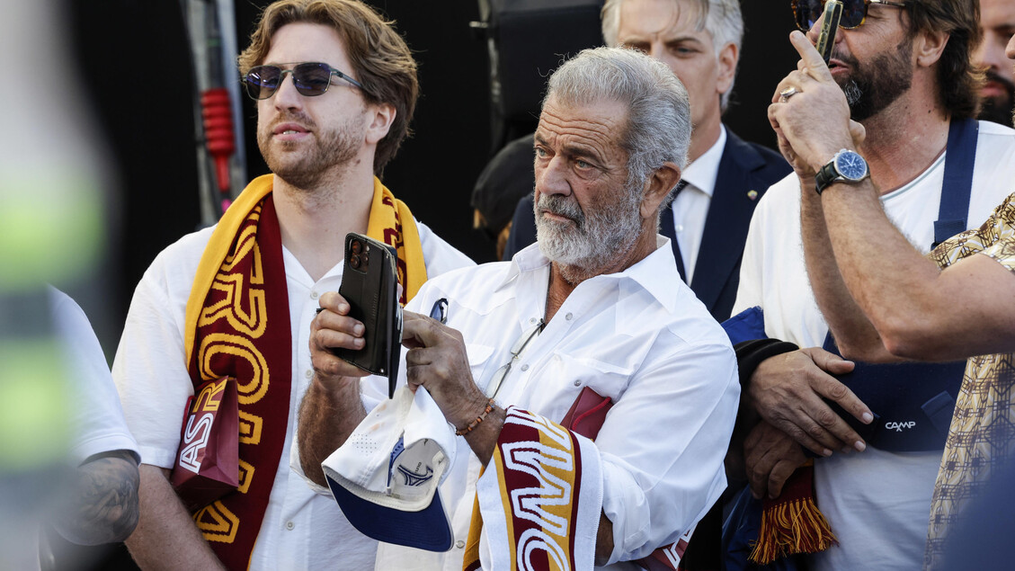 Star all'Olimpico, Mel Gibson tifoso eccellente per Roma-Verona - Notizie