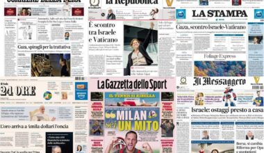 Le prime pagine dei quotidiani di oggi 8 ottobre: la rassegna stampa