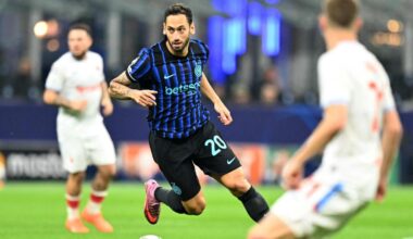 Inter, botta per Calhanoglu: è in forte dubbio. Al suo posto Frattesi e Sucic