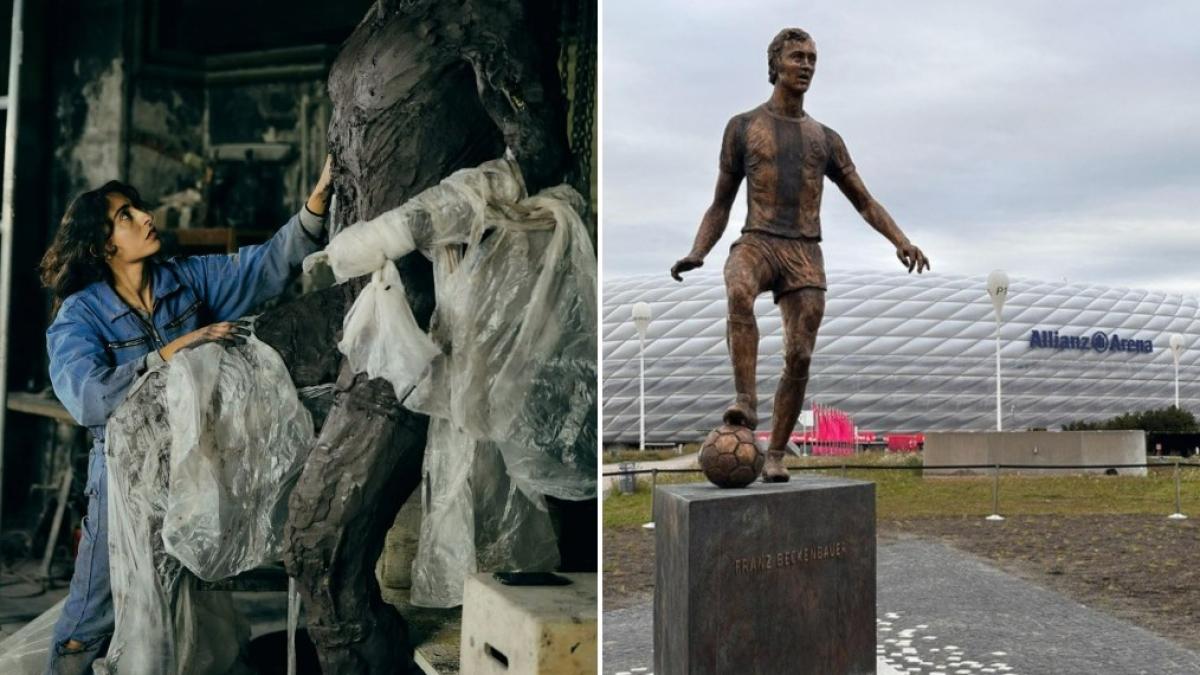 Una statua per Beckenbauer, Matilde Romagnoli: "Così l'ho ricreato"