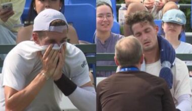 Tennis, a Shanghai è allarme caldo, Atmane si ritira: "Tremavo e non sapevo dove ero"