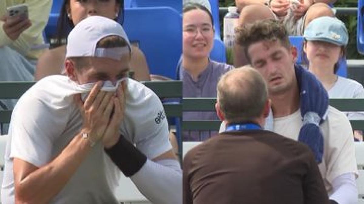 Tennis, a Shanghai è allarme caldo, Atmane si ritira: "Tremavo e non sapevo dove ero"