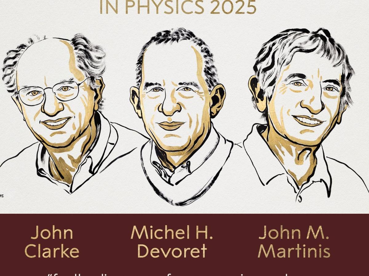 Il Premio Nobel 2025 per la Fisica va a John Clarke, Michel H. Devoret e John M. Martinis
