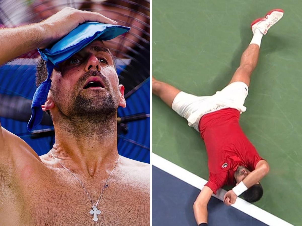Djokovic soffre caldo e umidità a Shanghai: si accascia a terra e ha bisogno del saturimetro, ma vince contro Munar