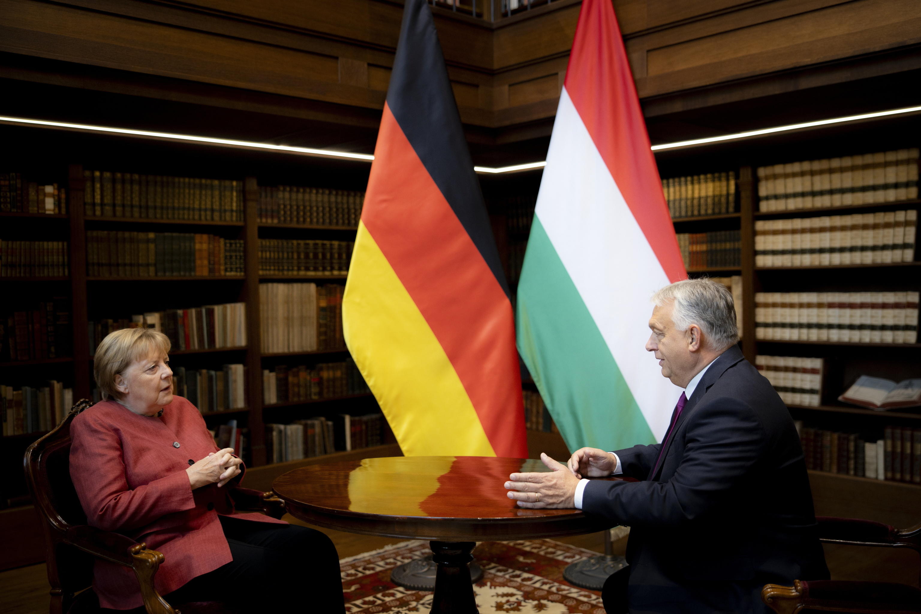 epa12419333 A handout photo made available by the Hungarian PM