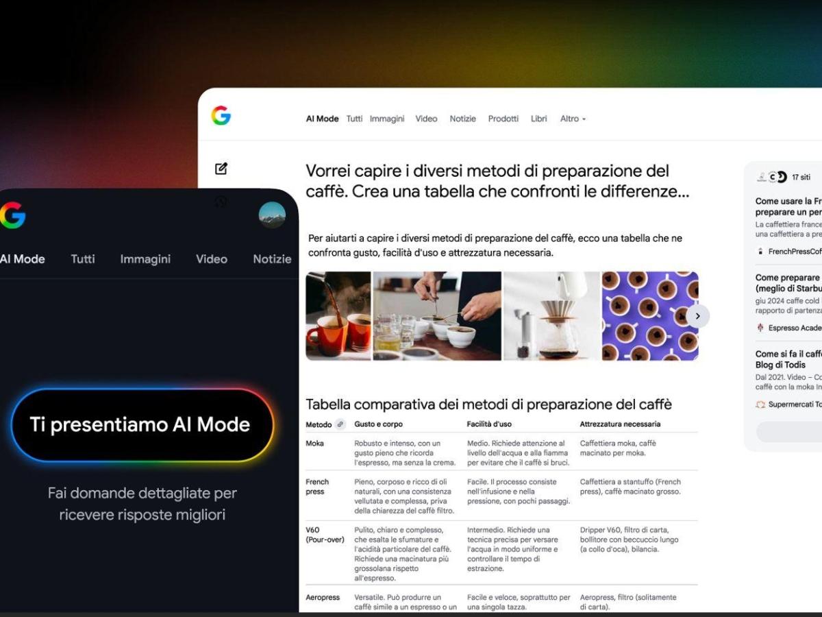 Google lancia AI Mode in Italia: «Così l’intelligenza artificiale cambia le ricerche sul web»