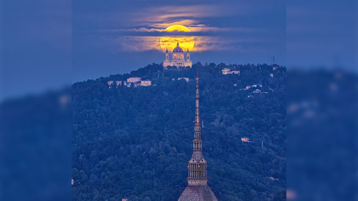 La Mole Antonelliana, Vittorio Emanuele II, Superga e la luna: la Torino «riassunta» del fotografo Valerio Minato