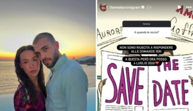 Aurora Ramazzotti annuncia la data del matrimonio con Goffredo Cerza: «Ci sposiamo il 4 luglio 2026, ho già l'ansia»