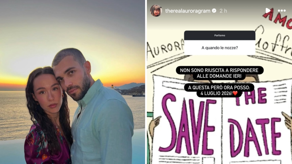 Aurora Ramazzotti annuncia la data del matrimonio con Goffredo Cerza: «Ci sposiamo il 4 luglio 2026, ho già l'ansia»