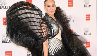 Metà donna, metà angelo: lo spettacolare look di Sarah Jessica Parker al gala del New York City Ballet