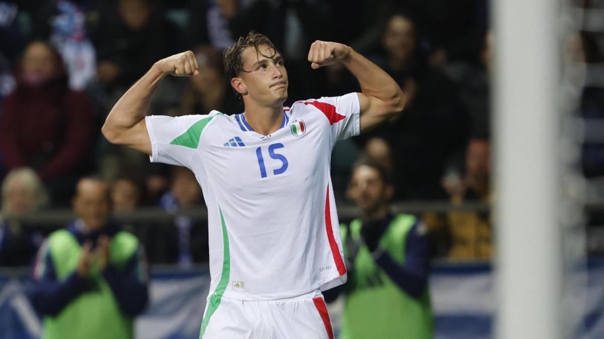 Pio Esposito: "Un gol in Nazionale è il sogno di ogni bambino. Ma non mi esalto"