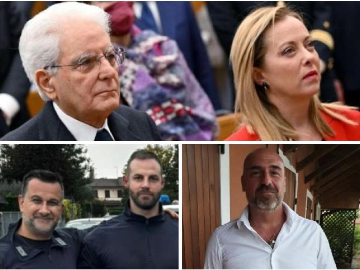 Mattarella e Meloni ai funerali di Stato dei tre carabinieri uccisi nell'esplosione di Castel D'Azzano