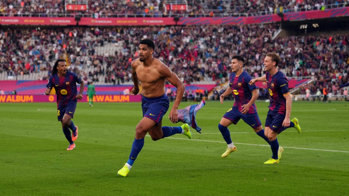 Barcellona-Girona:gol della vittoria di Arajuo al 93'