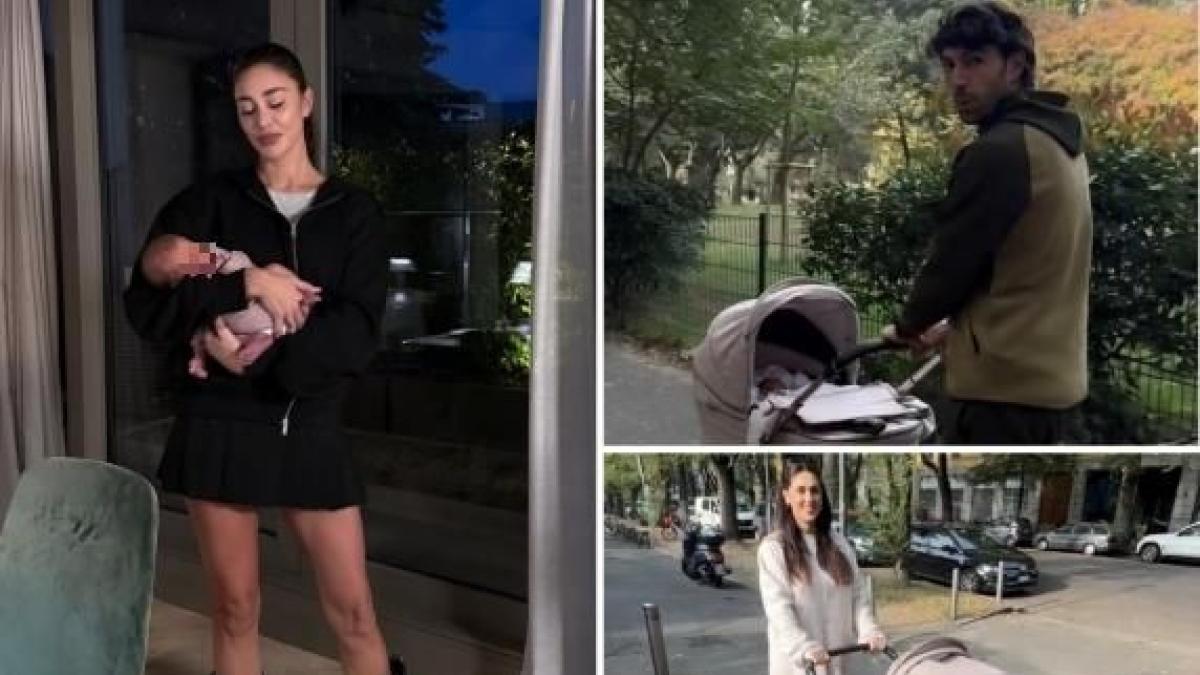 Cecilia Rodriguez e Ignazio Moser, il ritorno a casa e le prime passeggiate con la figlia Clara Isabel. E zia Belen già la coccola