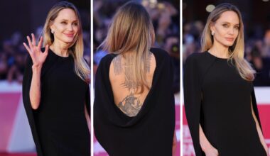 Angelina Jolie, tatuaggi in mostra Festa del Cinema di Roma