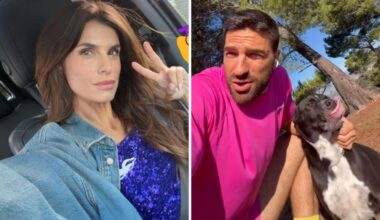 Elisabetta Canalis e Alvise Rigo alla partita dei Los Angeles Lakers