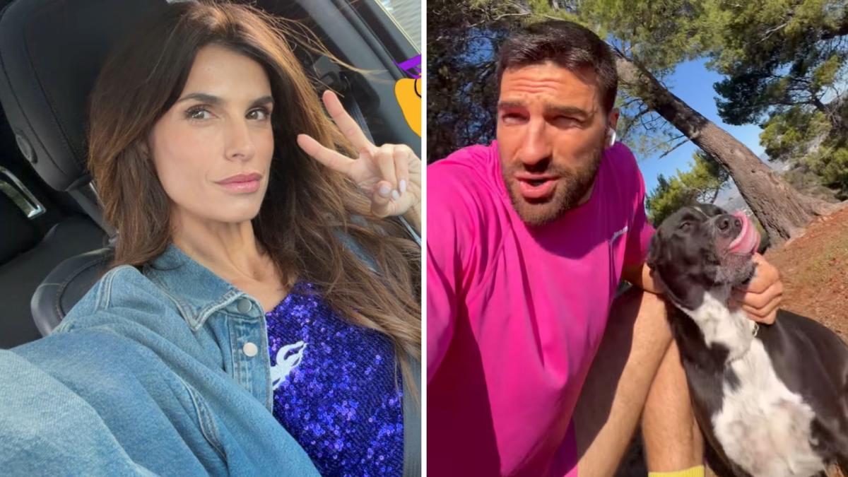 Elisabetta Canalis e Alvise Rigo alla partita dei Los Angeles Lakers