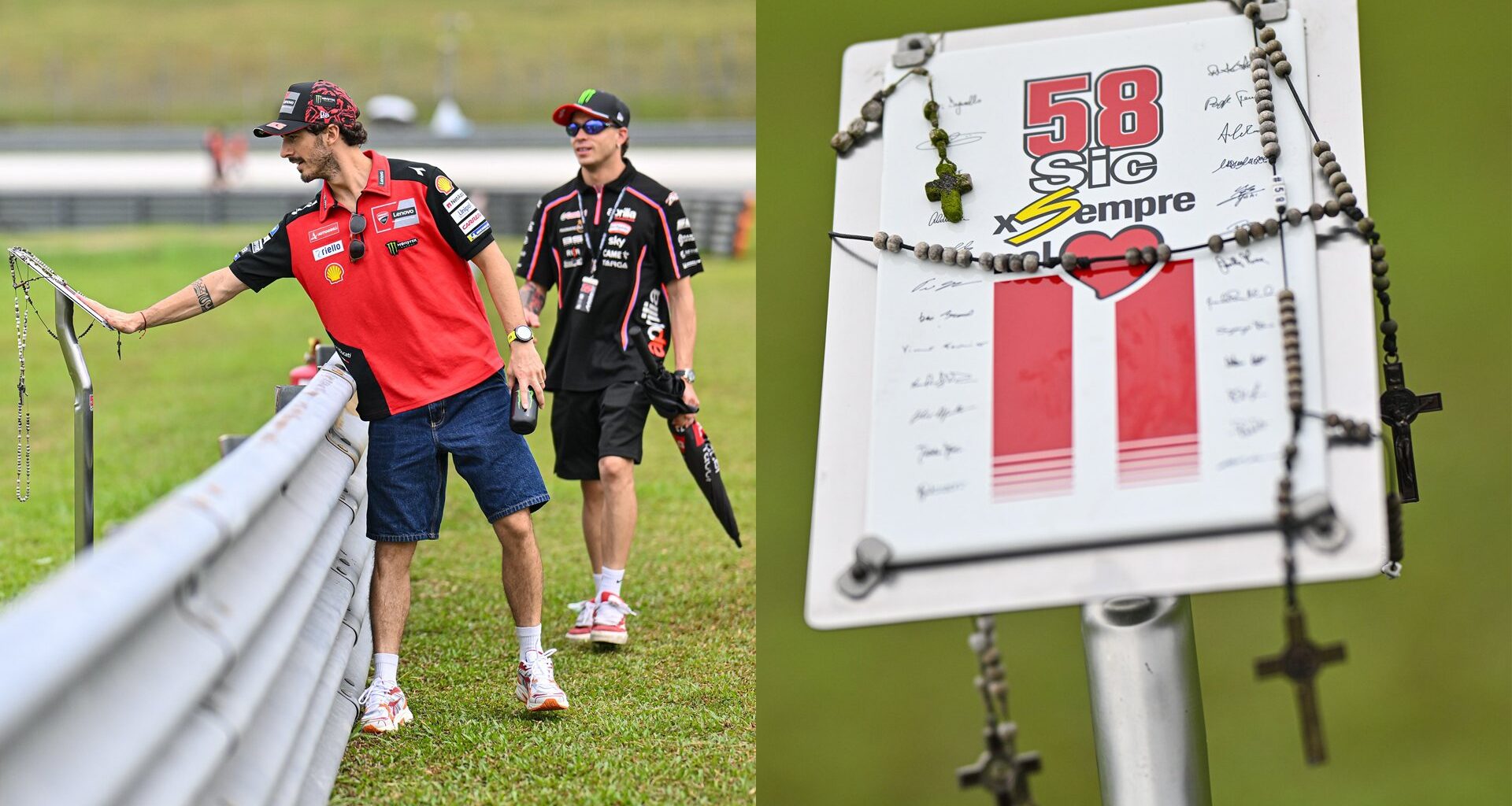 Bezzecchi e Bagnaia omaggiano Simoncelli, a 14 anni dalla morte