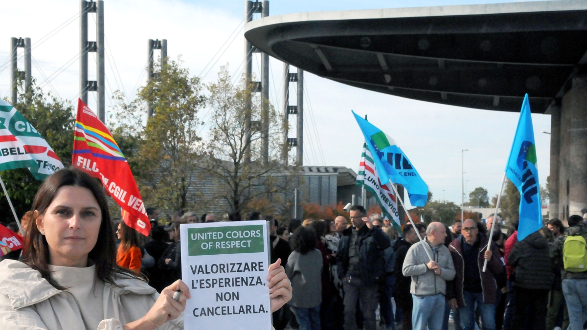 Sciopero alla Benetton per i contratti di solidarietà: è la prima protesta da più di 30 anni