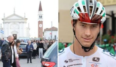 «Il nostro amore nato tra le bici». L'ultimo saluto della fidanzata di Kevin, il ciclista 25enne morto dopo un mese in coma