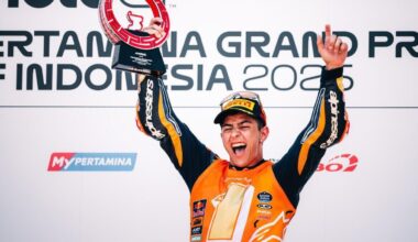 MotoGP 2025. GP dell'Indonesia. Moto3: José Antonio Rueda vince ed è campione del mondo! Sul podio Luca Lunetta e Guido Pini - MotoGP
