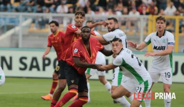 Tra Lecce e Sassuolo partita bloccata, il pareggio vale il terzo risultato utile di fila