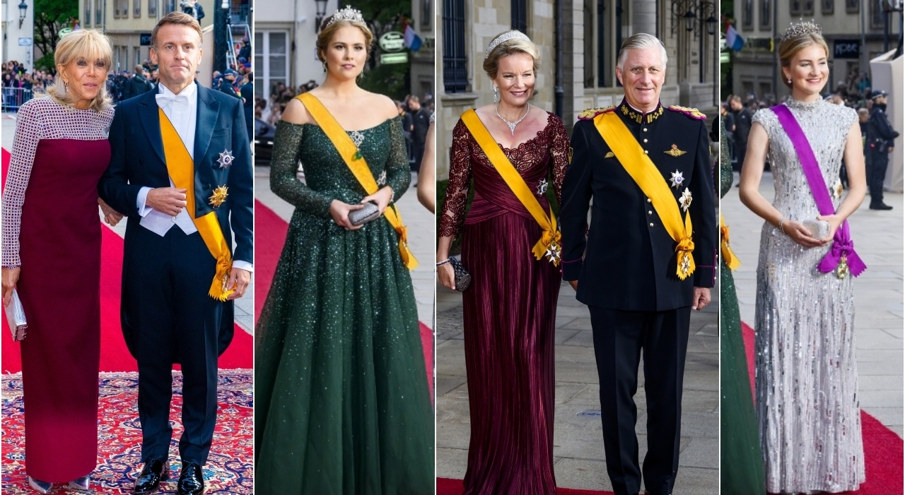 la presidente Metsola sbaglia abito (4), principesse Amalia scollo audace (9), Macron e Brigitte eleganti ma non troppo (7)