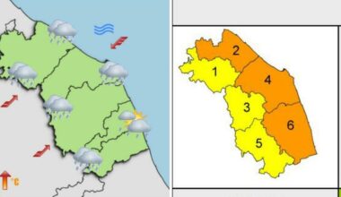 La tempesta Amy sulle Marche, allerta meteo e venti fortissimi: chiusi parchi, cimiteri e impianti sportivi. Ecco dove - Corriere Adriatico