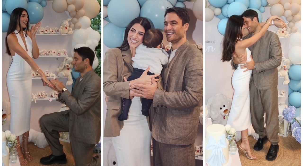 Giulia Salemi e Pierpaolo Pretelli, proposta di matrimonio al battesimo di Kian? La foto (sospetta) fa sognare i fan