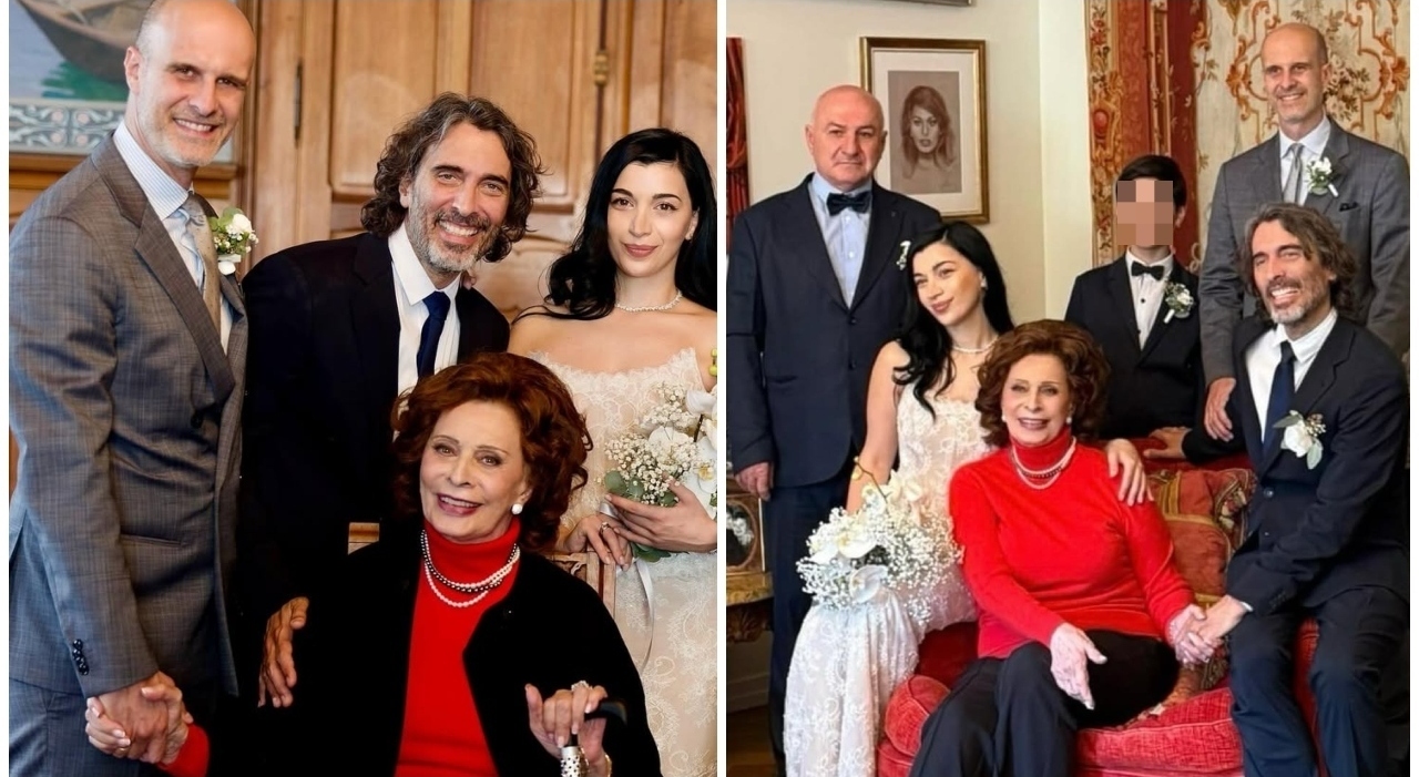 Sophia Loren al matrimonio del figlio Carlo Ponti, la foto di famiglia: «Un giorno che custodiremo nei nostri cuori» - Il Mattino