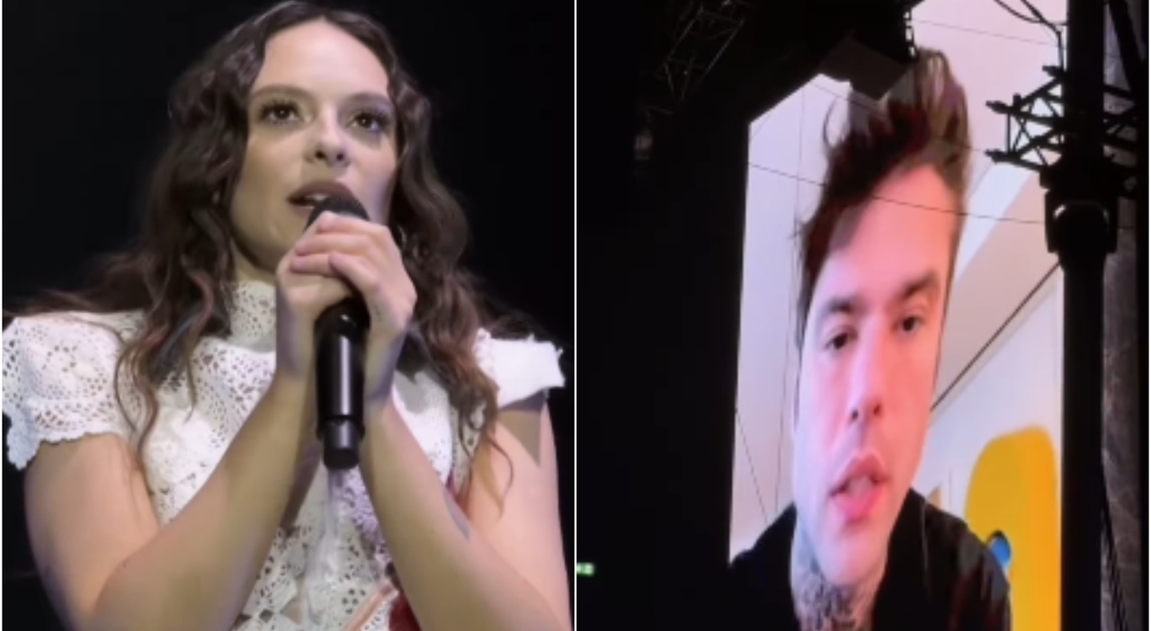 Francesca Michielin in concerto, Fedez le dà buca: «Sto male». Lei lo scopre in diretta e impreca: «Ma che ca**o!»