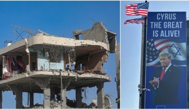 epa12447146 Internally displaced Palestinians walk along a street among the rubble of destroyed buildings amid a ceasefire between Israel and Hamas, in Gaza City, 11 October 2025. US President Donald Trump announced that Israel and Hamas have...