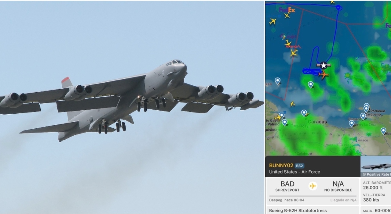Venezuela, tre bombardieri americani B-52 sfiorano la costa. «Usa si prepara a invasione su larga scala». Cosa sta succedendo - Il Messaggero