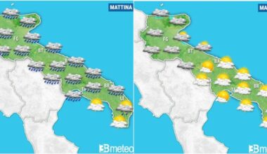 Puglia sotto l'acqua. Previsioni meteo