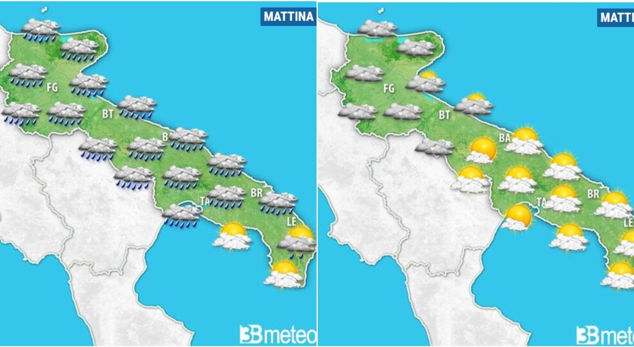Puglia sotto l'acqua. Previsioni meteo