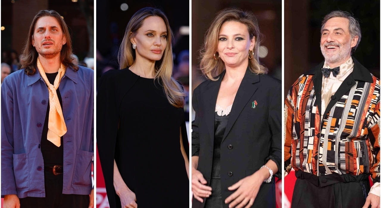 Angelina Jolie casual chic (8), Luca Marinelli spaesato (5), Jasmine Trinca e i santini (7), Filippo Timi al caldo (5,5)