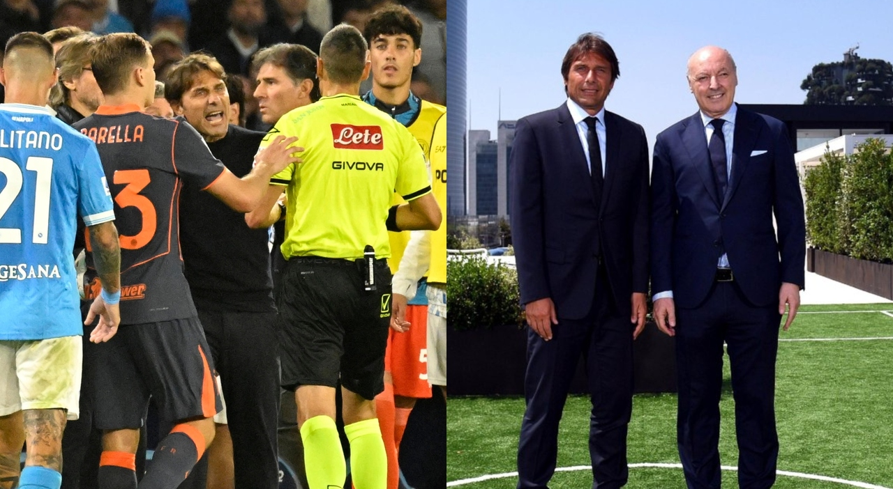 Conte contro Marotta: «Che parli chi ha vissuto la partita, così sminuisce l'allenatore. Io non ho bisogno che qualcuno mi difenda» - Il Messaggero