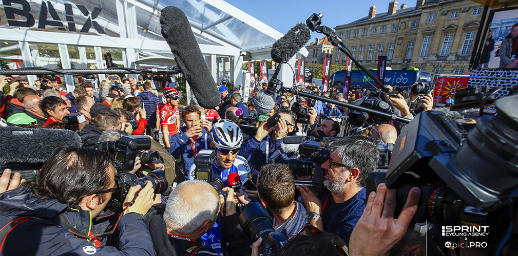 Il belga, con tante vittorie nelle classiche del Nord è ancora amatissimo e ricercato dai media