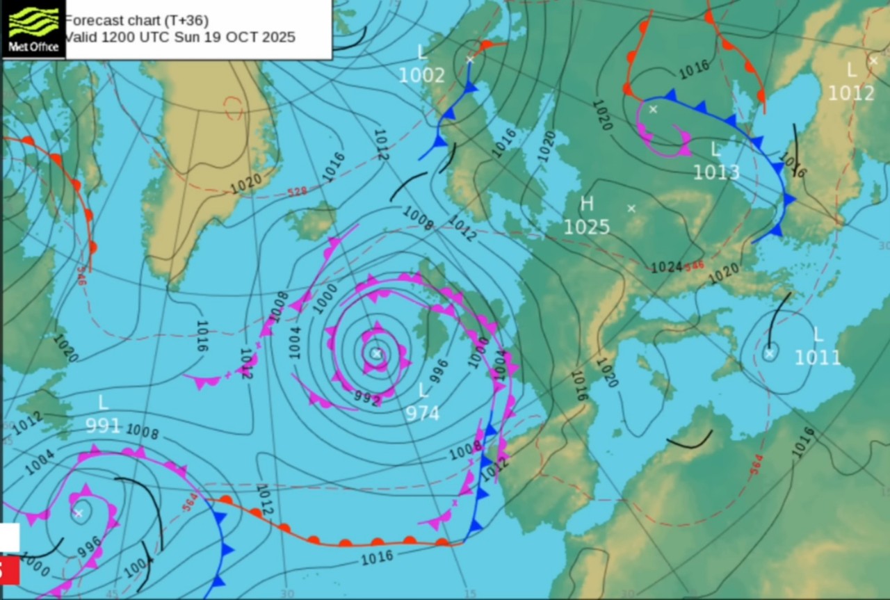 Carta sinottica 19 ottobre 